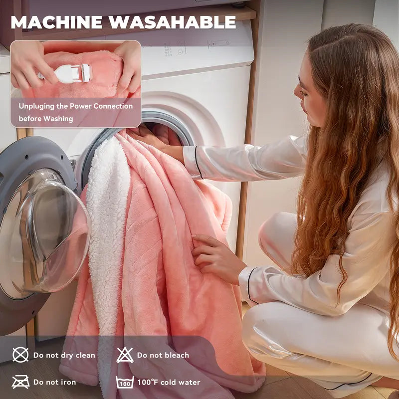 Wearable Heated Throw Blanket, 6 Heat Settings