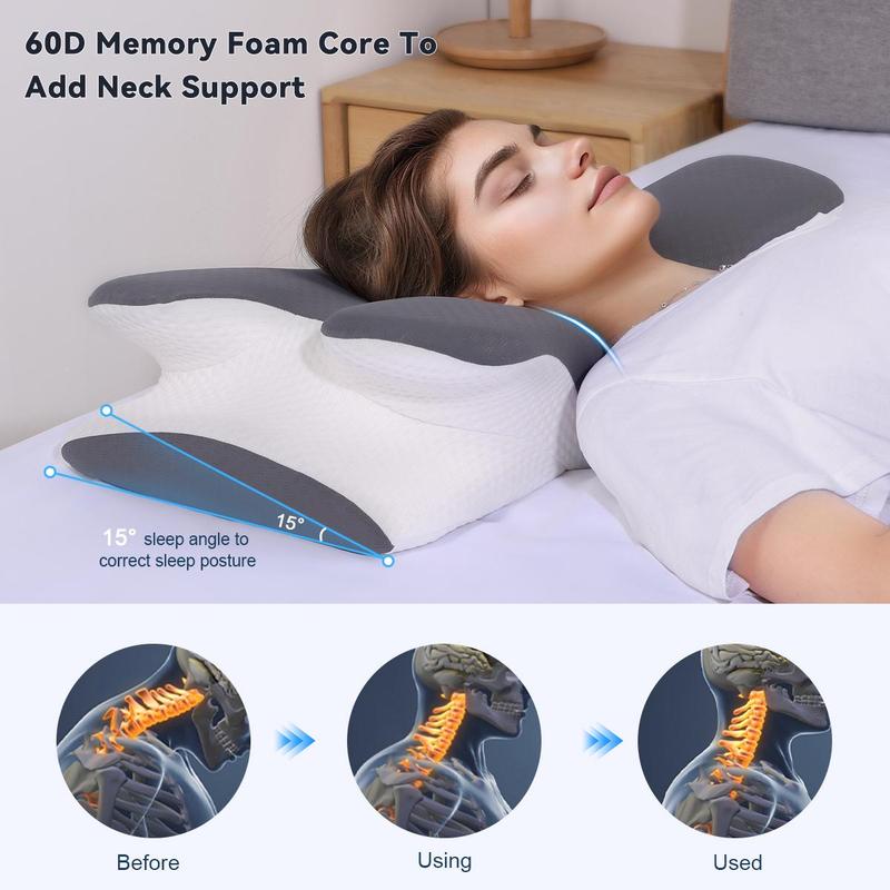 Ergonomic Memory Foam Cervical Pillows
