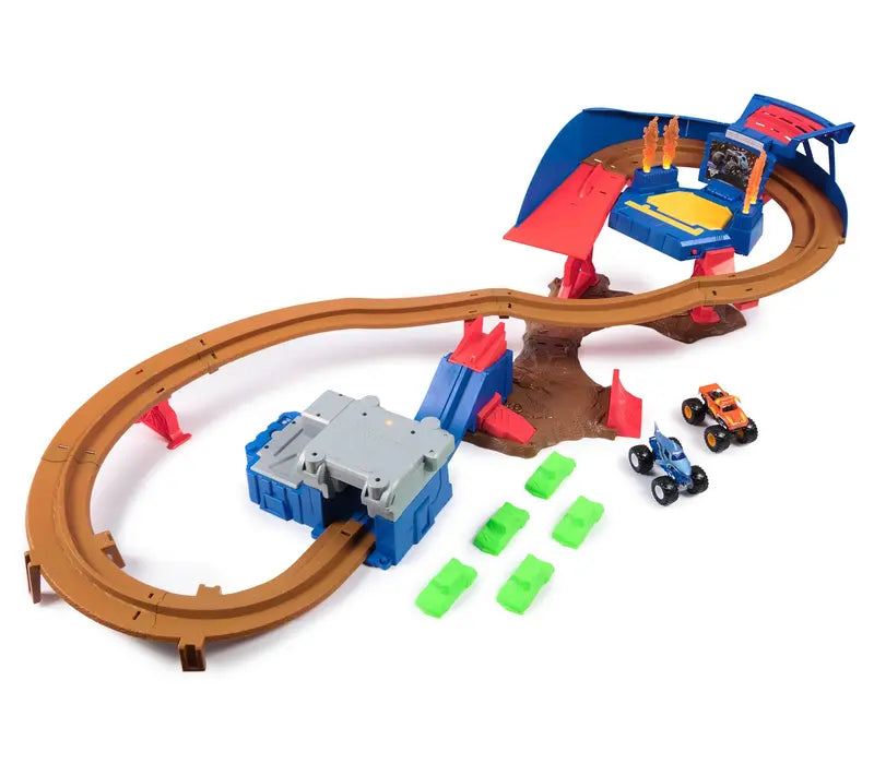 Supercharge Speedway Monster Truck Playset, 1:64 Scale