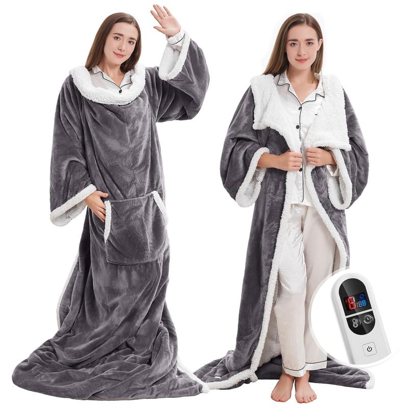Wearable Heated Throw Blanket, 6 Heat Settings