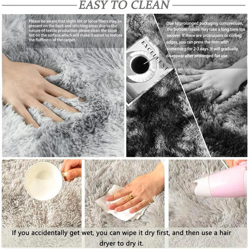 Plush Floor Mat  Decorative Area Rug