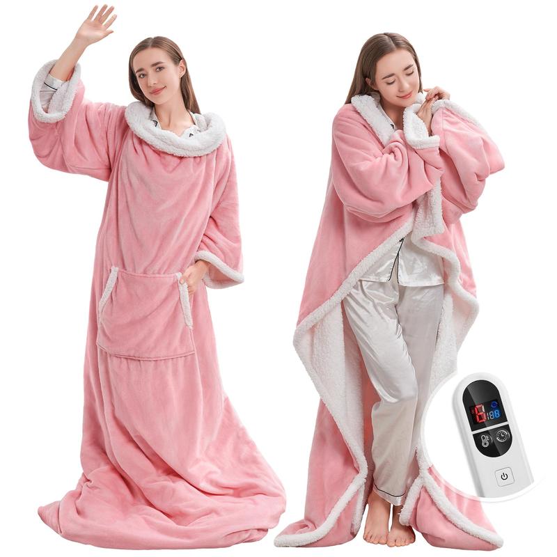Wearable Heated Throw Blanket, 6 Heat Settings