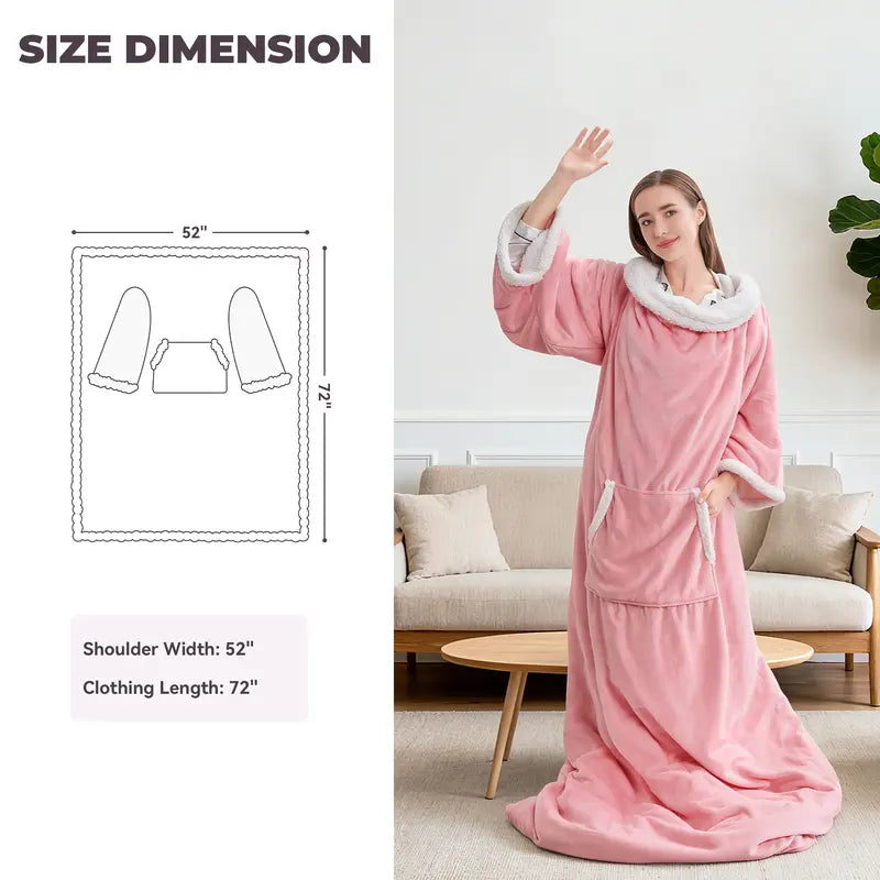 Wearable Heated Throw Blanket, 6 Heat Settings